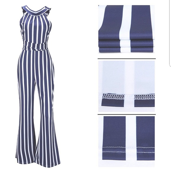 Stripe Jumpsuits - Picture 7 of 8